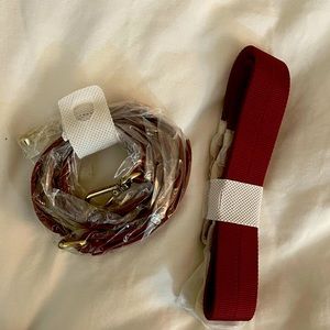 2 MZ Wallace Adjustable Cranberry Straps